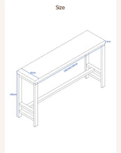 Load image into Gallery viewer, Nordic Loft Solid Wood Bar Table