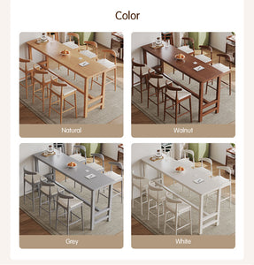 Nordic Loft Solid Wood Bar Table