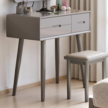 Load image into Gallery viewer, Modern Vanity Table Set - LED Mirror with Storage &amp; Stool - Mr Nanyang