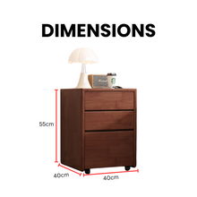 Load image into Gallery viewer, Triple-Tier Wooden Storage - Wheeled Cabinet System - Mr Nanyang