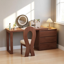 Load image into Gallery viewer, L-Shaped Solid Wood Dressing Table Corner Vanity with 6 Drawers - Mr Nanyang