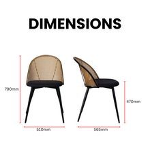 Load image into Gallery viewer, Lizzy Rattan Fusion Dining Chair - Mr Nanyang