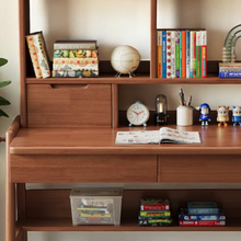 Load image into Gallery viewer, Solid Wood Adjustable Height Kids Desk with Storage - Mr Nanyang