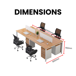 Minimalist Office Desk Set or Workstation - Mr Nanyang