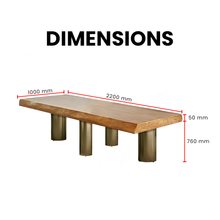 Load image into Gallery viewer, Goldenwood Fusion Wooden Dining Table - Mr Nanyang