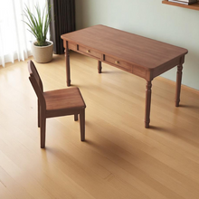 Load image into Gallery viewer, Classic American Style Solid Wood Study Table with Drawers - Mr Nanyang