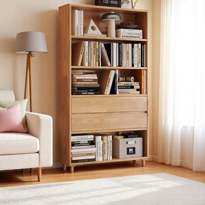 Modular Solid Wood Bookcase & Bookshelf Collection - Mr Nanyang