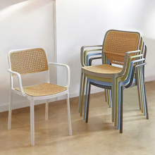 Load image into Gallery viewer, SleekSynth Plastic Rattan Armchair - Mr Nanyang