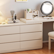 Load image into Gallery viewer, L-Shaped Solid Wood Dressing Table Corner Vanity with 6 Drawers - Mr Nanyang