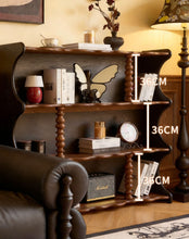 Load image into Gallery viewer, Solid Wood Bookcase Singapore – Vintage French 4-Tier Open Display Shelf