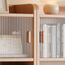 Load image into Gallery viewer, Modular Wood Bookshelf - 3-Piece Glass Door System - Mr Nanyang