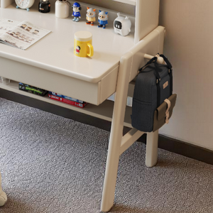 Solid Wood Adjustable Height Kids Desk with Storage - Mr Nanyang