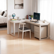 Load image into Gallery viewer, L-Shaped Eco-Friendly Solid Wood Study &amp; Home Office Table - Mr Nanyang