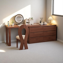 Load image into Gallery viewer, L-Shaped Solid Wood Dressing Table Corner Vanity with 6 Drawers - Mr Nanyang