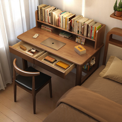 EcoStudy Master SolidWood Table with Drawers and Organizer - Mr Nanyang