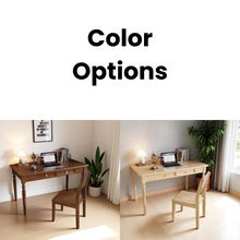 Load image into Gallery viewer, Classic American Style Solid Wood Study Table with Drawers - Mr Nanyang