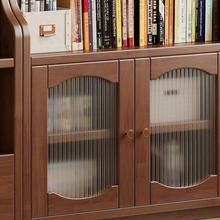 Load image into Gallery viewer, Modular Wood Bookshelf - 3-Piece Glass Door System - Mr Nanyang