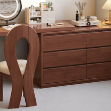 Load image into Gallery viewer, L-Shaped Solid Wood Dressing Table Corner Vanity with 6 Drawers - Mr Nanyang
