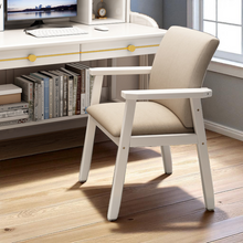 Load image into Gallery viewer, Ergonomic Wooden Accent Chair with Arms