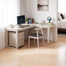 Load image into Gallery viewer, L-Shaped Eco-Friendly Solid Wood Study &amp; Home Office Table - Mr Nanyang