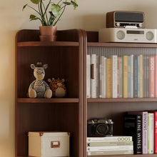 Load image into Gallery viewer, Modular Wood Bookshelf - 3-Piece Glass Door System - Mr Nanyang