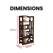 Load image into Gallery viewer, Solid Wood Bookshelf Shelving Storage Rack - Mr Nanyang