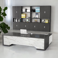 LuxLair Office L-shaped Table - Mr Nanyang