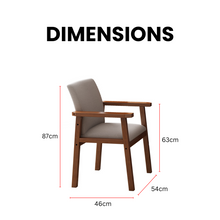 Load image into Gallery viewer, dimension_Chair_with_Arms