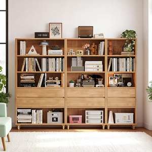Modular Solid Wood Bookcase & Bookshelf Collection - Mr Nanyang