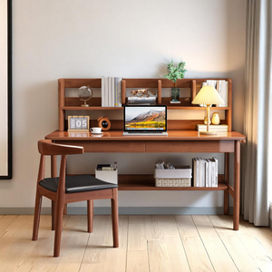 EcoStudy Master SolidWood Table with Drawers and Organizer - Mr Nanyang