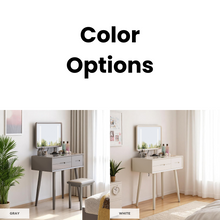 Load image into Gallery viewer, Modern Vanity Table Set - LED Mirror with Storage &amp; Stool - Mr Nanyang