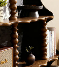 Load image into Gallery viewer, Solid Wood Bookcase Singapore – Vintage French 4-Tier Open Display Shelf