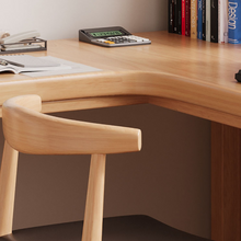Load image into Gallery viewer, L-Shaped Eco-Friendly Solid Wood Study &amp; Home Office Table - Mr Nanyang