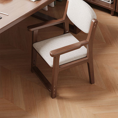 Nordic Solid Wood Armchair with Adjustable Footrest