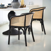 Load image into Gallery viewer, Barrel Solid Teak Rattan Dining Armchair - Mr Nanyang