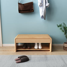 Load image into Gallery viewer, Solid Wood Bench and Shoe Storage Singapore — Wooden Entryway Organiser