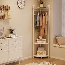 Load image into Gallery viewer, Corner Clothes Rack - Solid Wood Triangle Hanging Organiser
