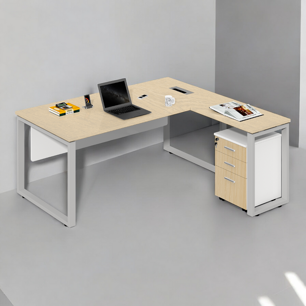 SmartSpace Office L-shape Table - Mr Nanyang