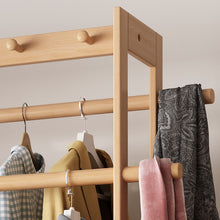 Load image into Gallery viewer, Mobile Clothes Rack with Storage Drawers