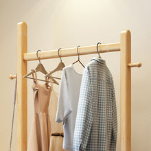 Load image into Gallery viewer, Compact Solid Wood Clothes Rack with Storage Drawer