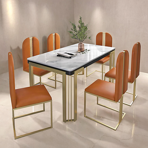 GlassGold Fusion Dining Table - Mr Nanyang