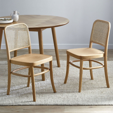 Dion Solid TeakRattan Dining Chair - Mr Nanyang