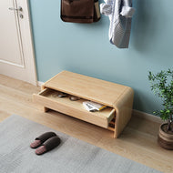 Solid Wood Bench and Shoe Storage Singapore — Wooden Entryway Organiser