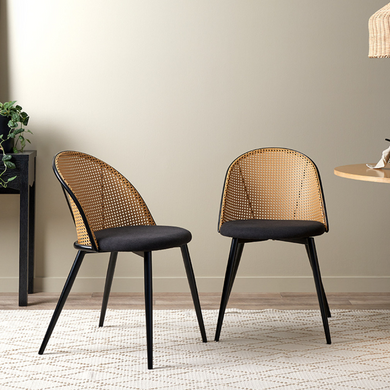 Lizzy Rattan Fusion Dining Chair - Mr Nanyang