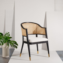 Load image into Gallery viewer, Rouge Solid Teak Rattan Dining Armchair - Mr Nanyang