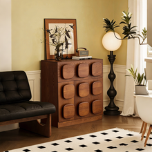 Load image into Gallery viewer, Carmen French Retro Sideboard Cabinet – Sculptural Solid Wood Storage