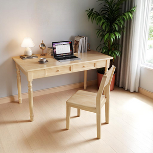 Classic American Style Solid Wood Study Table with Drawers - Mr Nanyang