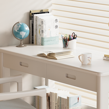 Load image into Gallery viewer, Solid Wood Study Table with Drawers and Shelf Singapore