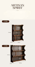 Load image into Gallery viewer, Solid Wood Bookcase Singapore – Vintage French 4-Tier Open Display Shelf
