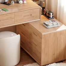 Load image into Gallery viewer, Wooden Vanity Table Set with LED Mirror - Multi-Functional - Mr Nanyang